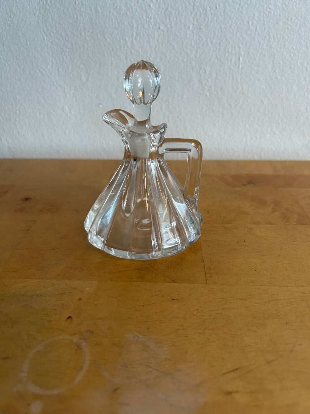 Cut  Glass Perfume Bottle 3 Ounces